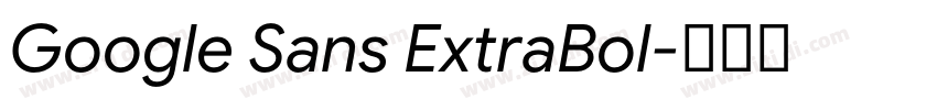 Google Sans ExtraBol字体转换